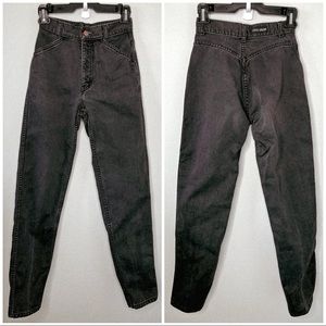 Vintage Entree Cote D'Azur High Waist Black Jeans